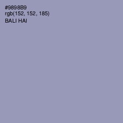 #9898B9 - Bali Hai Color Image